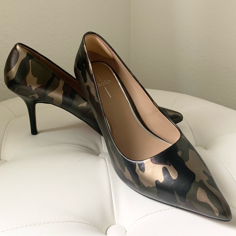 Paolo Paloma Camouflage Stiletto Heels